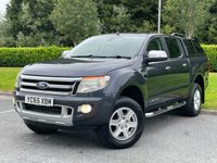 USED 2015 65 FORD RANGER 2.2 TDCi Limited 1 Super Pickup Extended Cab 4dr Diesel Manual 4WD Euro 5 (150 ps) LEATHER + SATNAV + TOWBAR + CANOPY