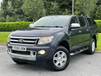USED 2015 65 FORD RANGER 2.2 TDCi Limited 1 Super Pickup Extended Cab 4dr Diesel Manual 4WD Euro 5 (150 ps) LEATHER + SATNAV + TOWBAR + CANOPY