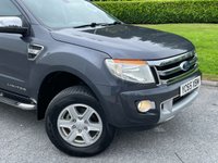 USED 2015 65 FORD RANGER 2.2 TDCi Limited 1 Super Pickup Extended Cab 4dr Diesel Manual 4WD Euro 5 (150 ps) LEATHER + SATNAV + TOWBAR + CANOPY