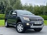 USED 2015 65 FORD RANGER 2.2 TDCi Limited 1 Super Pickup Extended Cab 4dr Diesel Manual 4WD Euro 5 (150 ps) LEATHER + SATNAV + TOWBAR + CANOPY