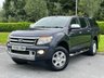 USED 2015 65 FORD RANGER 2.2 TDCi Limited 1 Super Pickup Extended Cab 4dr Diesel Manual 4WD Euro 5 (150 ps) LEATHER + SATNAV + TOWBAR + CANOPY