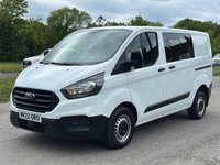 USED 2022 22 FORD TRANSIT CUSTOM 2.0 300 EcoBlue Leader Crew Van Double Cab 5dr Diesel Manual L1 H1 Euro 6 (s/s) (105 ps) 