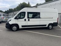 USED 2020 20 PEUGEOT BOXER 2.0 BlueHDi 335 Built for Business Professional Crew Van 5dr Diesel Manual L3 H2 Euro 6 (130 ps) We have just taken in this Peugeot Boxer features a reliable 2.0-litre BlueHDi diesel engine, producing around 130 PS (approx. 128 bhp) with healthy torque delivery&mdash;though exact torque figures aren&rsquo;t listed, similar variants around 258 lb-ft (&asymp; 350 Nm) are typical. Fuel economy is rated at roughly 45.6 mpg combined, with urban at ~42.2 mpg and extra-urban around ~47.9 mpg. Cabin climate & tech: Manual air conditioning, a 5-inch colour touchscreen with DAB radio, Bluetooth, USB, and optional sat-
