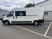 USED 2020 20 PEUGEOT BOXER 2.0 BlueHDi 335 Built for Business Professional Crew Van 5dr Diesel Manual L3 H2 Euro 6 (130 ps) We have just taken in this Peugeot Boxer features a reliable 2.0-litre BlueHDi diesel engine, producing around 130 PS (approx. 128 bhp) with healthy torque delivery&mdash;though exact torque figures aren&rsquo;t listed, similar variants around 258 lb-ft (&asymp; 350 Nm) are typical. Fuel economy is rated at roughly 45.6 mpg combined, with urban at ~42.2 mpg and extra-urban around ~47.9 mpg. Cabin climate & tech: Manual air conditioning, a 5-inch colour touchscreen with DAB radio, Bluetooth, USB, and optional sat-