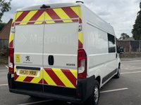 USED 2020 20 PEUGEOT BOXER 2.0 BlueHDi 335 Built for Business Professional Crew Van 5dr Diesel Manual L3 H2 Euro 6 (130 ps) We have just taken in this Peugeot Boxer features a reliable 2.0-litre BlueHDi diesel engine, producing around 130 PS (approx. 128 bhp) with healthy torque delivery&mdash;though exact torque figures aren&rsquo;t listed, similar variants around 258 lb-ft (&asymp; 350 Nm) are typical. Fuel economy is rated at roughly 45.6 mpg combined, with urban at ~42.2 mpg and extra-urban around ~47.9 mpg. Cabin climate & tech: Manual air conditioning, a 5-inch colour touchscreen with DAB radio, Bluetooth, USB, and optional sat-