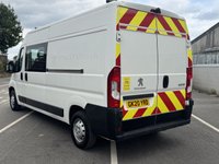 USED 2020 20 PEUGEOT BOXER 2.0 BlueHDi 335 Built for Business Professional Crew Van 5dr Diesel Manual L3 H2 Euro 6 (130 ps) We have just taken in this Peugeot Boxer features a reliable 2.0-litre BlueHDi diesel engine, producing around 130 PS (approx. 128 bhp) with healthy torque delivery&mdash;though exact torque figures aren&rsquo;t listed, similar variants around 258 lb-ft (&asymp; 350 Nm) are typical. Fuel economy is rated at roughly 45.6 mpg combined, with urban at ~42.2 mpg and extra-urban around ~47.9 mpg. Cabin climate & tech: Manual air conditioning, a 5-inch colour touchscreen with DAB radio, Bluetooth, USB, and optional sat-