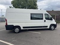 USED 2020 20 PEUGEOT BOXER 2.0 BlueHDi 335 Built for Business Professional Crew Van 5dr Diesel Manual L3 H2 Euro 6 (130 ps) We have just taken in this Peugeot Boxer features a reliable 2.0-litre BlueHDi diesel engine, producing around 130 PS (approx. 128 bhp) with healthy torque delivery&mdash;though exact torque figures aren&rsquo;t listed, similar variants around 258 lb-ft (&asymp; 350 Nm) are typical. Fuel economy is rated at roughly 45.6 mpg combined, with urban at ~42.2 mpg and extra-urban around ~47.9 mpg. Cabin climate & tech: Manual air conditioning, a 5-inch colour touchscreen with DAB radio, Bluetooth, USB, and optional sat-