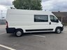 USED 2020 20 PEUGEOT BOXER 2.0 BlueHDi 335 Built for Business Professional Crew Van 5dr Diesel Manual L3 H2 Euro 6 (130 ps) We have just taken in this Peugeot Boxer features a reliable 2.0-litre BlueHDi diesel engine, producing around 130 PS (approx. 128 bhp) with healthy torque delivery&mdash;though exact torque figures aren&rsquo;t listed, similar variants around 258 lb-ft (&asymp; 350 Nm) are typical. Fuel economy is rated at roughly 45.6 mpg combined, with urban at ~42.2 mpg and extra-urban around ~47.9 mpg. Cabin climate & tech: Manual air conditioning, a 5-inch colour touchscreen with DAB radio, Bluetooth, USB, and optional sat-