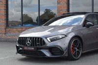 USED 2022 22 MERCEDES-BENZ A-CLASS 2.0 A45 AMG S Plus Hatchback 5dr Petrol 8G-DCT 4MATIC+ Euro 6 (s/s) (421 ps) PAN ROOF / AERO PACK / BUCKETS