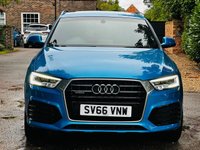 USED 2016 66 AUDI Q3 2.0 TDI S line Plus SUV 5dr Diesel S Tronic quattro Euro 6 (s/s) (184 ps) LOW MILES+SAT NAV+LEATHER+ULEZ