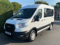 USED 2019 69 FORD TRANSIT TREND 350 RWD 12 SEAT MINIBUS L2 MWB 2.0CC 130BHP ** AIR CON & VERY LOW MILEAGE ** One Company Owner, Only 21000 Miles, High Specification Trend Model, With Air Con, Touchscreen, Apple Car Play / Android Auto, Rear Camera, Electric Windows/ Mirrors & Loads More! Well Looked After Minibus Very Clean Inside & Out!