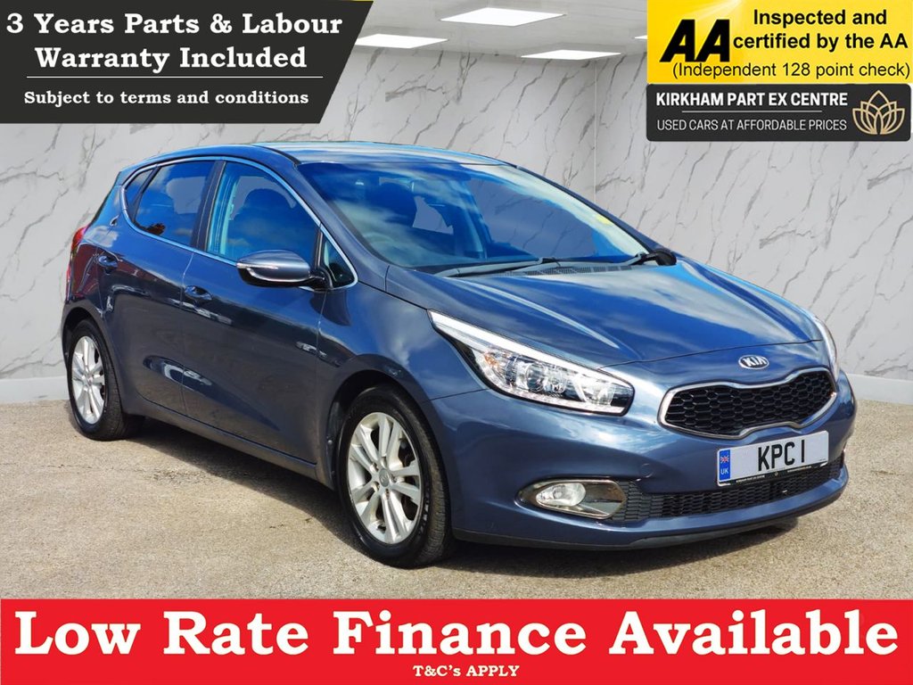KIA CEED 1.6 GDi 3 Hatchback 5dr Petrol DCT Euro 5 (133 bhp) DRIVE AWAY TODAY NATIONWIDE PARTS & LABOUR WARRANTY INCLUDED + 12 MONTHS AA BREAKDOWN FREE
