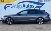 USED 2024 24 AUDI A4 AVANT 2.0 TFSI 35 Black Edition Estate 5dr Petrol S Tronic Euro 6 (s/s) (150 ps) AUTOMATIC/TIPTRONIC, ULEZ CHARGE EXEMPT, Apple Car Play, Wireless Charging, Virtual Cockpit, Power Tailgate, Heated Leather/Suede Seats, Sat Nav, Reverse Camera, 19" Alloy Wheels, Start-Stop with Coasting Functionality and Efficiency Programme, Camera Based Traffic Sign Recognition, Bang + Olufsen Stereo Upgrade, Front + Rear Park Sensors, Cruise Control, 3-Zone Climate Control