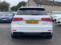 USED 2016 66 AUDI A3 2.0 TDI S line Hatchback 3dr Diesel S Tronic Auto 6Spd quattro Euro 6 (s/s) (184 ps) 