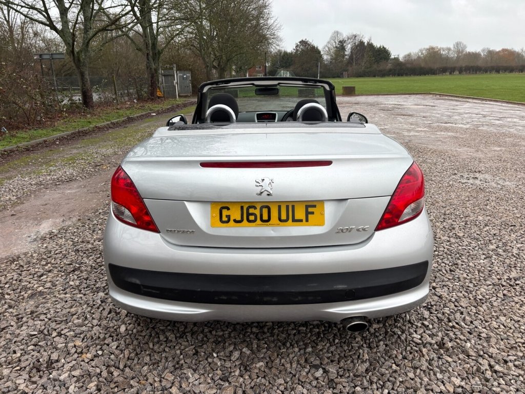 USED 2010 60 PEUGEOT 207 1.6 VTi Sport Convertible 2dr Petrol Manual Euro 5 (120 ps) 