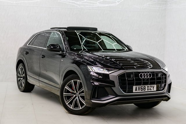 View our Audi Q8 3.0 TDI V6 50 S line SUV 5dr Diesel Tiptronic quattro Euro 6 (s/s) (286 ps)
