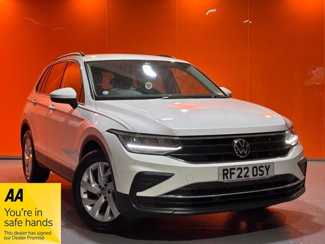 2022 VOLKSWAGEN TIGUAN 1.5 TSI Life SUV 5dr Petrol Manual Euro 6 (s/s) (130 ps) Discover Nav. 18" Alloys. DAB.