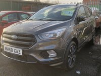 USED 2019 68 FORD KUGA 2.0 TDCi EcoBlue ST-Line SUV 5dr Diesel Manual Euro 6 (s/s) (150 ps) SERVICE HISTORY, SAT NAV, PARKING SENSORS, APPLE PLAY, 2 KEYS