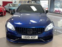 USED 2019 19 MERCEDES-BENZ C-CLASS 4.0 C63 V8 BiTurbo AMG Coupe 2dr Petrol SpdS MCT Euro 6 (s/s) (476 ps) GHOST IMMOBOLISER + BODY KIT + BRILLIANT BLUE + FRONT END PPF!