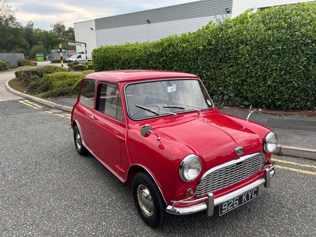 1961 Austin Seven Mini-Right Hand Drive-De-Luxe-Early, 'floor-start' Austin Seven Mini-Fully Restored Including Engine Rebuild.Registered 14.02.1961 Austin mini seven saloon, in tartan red, 6 former keepers. Comes with british motor industry heritage certificate. Date of build 2 December 1960. Supplying dealer Taunton motor company limited Chasis number a-a2s7/74806 Engine number 8AM-U-H/105982 Body number 49646 Specification - Rhd, home market de-luxe. Full ground up restoration, glass out/engine out. Full body Re spray, photographs included with cars paperwork. Circa 2017. Full engine rebuild. Old mot certificate dating back to May 1982.