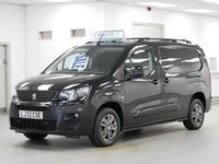 USED 2022 72 PEUGEOT PARTNER 1.5 BLUEHDI 130 BHP 950 LONG ASPHALT PREMIUM + EAT8 AUTOMATIC  AUTOMATIC | SAT NAV | AIR CON | L2 LONG