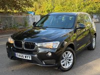 USED 2016 66 BMW X3 2.0 20d SE SUV 5dr Diesel Auto xDrive Euro 6 (s/s) (190 ps) ULEZ+SH+LTHR+NAV+HTD SEATS+PS