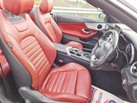 USED 2016 66 MERCEDES-BENZ C-CLASS 2.1 C220d AMG Line Cabriolet 2dr Diesel Manual Euro 6 (s/s) (170 ps) LOW MILES RED LEATHER SOFT TOP