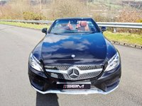 USED 2016 66 MERCEDES-BENZ C-CLASS 2.1 C220d AMG Line Cabriolet 2dr Diesel Manual Euro 6 (s/s) (170 ps) LOW MILES RED LEATHER SOFT TOP