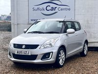 USED 2015 15 SUZUKI SWIFT 1.2 SZ3 Hatchback 5dr Petrol Manual Euro 5 (94 ps) www.suffolkcarcentre.co.uk - Located at Lowestoft