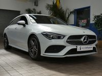 USED 2021 21 MERCEDES-BENZ CLA 1.3 CLA180 AMG Line (Premium 2) Shooting Brake 5dr Petrol 7G-DCT Euro 6 (s/s) (136 ps) SAT NAV LEATHER HEATED SEATS ANDROID APPLE CARPLAY REAR VIEW CAMERA PARKING SENSORS 1 OWNER SERVICE HISTORY WARRANTY