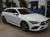 USED 2021 21 MERCEDES-BENZ CLA 1.3 CLA180 AMG Line (Premium 2) Shooting Brake 5dr Petrol 7G-DCT Euro 6 (s/s) (136 ps) SAT NAV LEATHER HEATED SEATS ANDROID APPLE CARPLAY REAR VIEW CAMERA PARKING SENSORS 1 OWNER SERVICE HISTORY WARRANTY