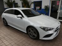 USED 2021 21 MERCEDES-BENZ CLA 1.3 CLA180 AMG Line (Premium 2) Shooting Brake 5dr Petrol 7G-DCT Euro 6 (s/s) (136 ps) SAT NAV LEATHER HEATED SEATS ANDROID APPLE CARPLAY REAR VIEW CAMERA PARKING SENSORS 1 OWNER SERVICE HISTORY WARRANTY