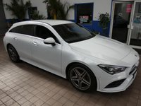USED 2021 21 MERCEDES-BENZ CLA 1.3 CLA180 AMG Line (Premium 2) Shooting Brake 5dr Petrol 7G-DCT Euro 6 (s/s) (136 ps) SAT NAV LEATHER HEATED SEATS ANDROID APPLE CARPLAY REAR VIEW CAMERA PARKING SENSORS 1 OWNER SERVICE HISTORY WARRANTY