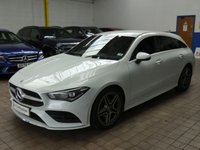 USED 2021 21 MERCEDES-BENZ CLA 1.3 CLA180 AMG Line (Premium 2) Shooting Brake 5dr Petrol 7G-DCT Euro 6 (s/s) (136 ps) SAT NAV LEATHER HEATED SEATS ANDROID APPLE CARPLAY REAR VIEW CAMERA PARKING SENSORS 1 OWNER SERVICE HISTORY WARRANTY