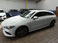 USED 2021 21 MERCEDES-BENZ CLA 1.3 CLA180 AMG Line (Premium 2) Shooting Brake 5dr Petrol 7G-DCT Euro 6 (s/s) (136 ps) SAT NAV LEATHER HEATED SEATS ANDROID APPLE CARPLAY REAR VIEW CAMERA PARKING SENSORS 1 OWNER SERVICE HISTORY WARRANTY