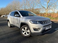 USED 2018 18 JEEP COMPASS 1.4T MultiAirII Longitude SUV 5dr Petrol Manual Euro 6 (s/s) (140 ps) ANOTHER ABSOLUTE BEAUTY, JUST IN AND FINISHED IN STUNNING SILVER PAINT+ULEZ COMPLIANT+HALF LEATHER INTERIOR+SATELLITE NAVIGATION+PARK ASSIST+AIR CONDITIONING+17 INCH ALLOY WHEELS+1 FULL YEARS MOT PRIOR TO COLLECTION+CALL NOW TO ARRANGE A VIEWING+THIS VEHICLE IS NOT TO BE MISSED!!!!!!!!!!!!!!!!!!!!!!!!!!!!!!!!!!!!!!!