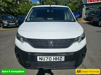 USED 2020 70 PEUGEOT PARTNER 1.5 BlueHDi 950 Pro LWB Van, 57,200 miles, 1 owner, full service history, Euro 6 ULEZ, 5 Speed manual, A/C, Bluetooth & more! +VAT @ 20% This 2020 Peugeot Partner van boasts exceptionally low mileage for its age, having covered just 57,200 miles, and has been cared for by a single owner.  As a 1.5 BlueHDi 950 Professional Long Panel Van LWB Euro 6 model, it offers a practical and efficient solution for your business needs.  Inside, you'll find the PEUGEOT i-Cockpit featuring a head up display and a compact steering wheel, complemented by an 8in capacitive colour touchscreen with DAB radio, Bluetooth connectivity, and a USB socket