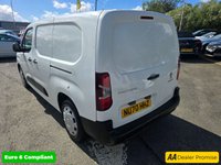 USED 2020 70 PEUGEOT PARTNER 1.5 BlueHDi 950 Pro LWB Van, 57,200 miles, 1 owner, full service history, Euro 6 ULEZ, 5 Speed manual, A/C, Bluetooth & more! +VAT @ 20% This 2020 Peugeot Partner van boasts exceptionally low mileage for its age, having covered just 57,200 miles, and has been cared for by a single owner.  As a 1.5 BlueHDi 950 Professional Long Panel Van LWB Euro 6 model, it offers a practical and efficient solution for your business needs.  Inside, you'll find the PEUGEOT i-Cockpit featuring a head up display and a compact steering wheel, complemented by an 8in capacitive colour touchscreen with DAB radio, Bluetooth connectivity, and a USB socket