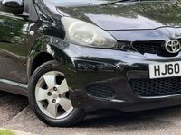 USED 2010 60 TOYOTA AYGO 1.0 VVT-i Black Hatchback 5dr Petrol MultiMode Euro 4 (AC) (67 bhp) 
