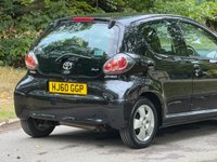 USED 2010 60 TOYOTA AYGO 1.0 VVT-i Black Hatchback 5dr Petrol MultiMode Euro 4 (AC) (67 bhp) 