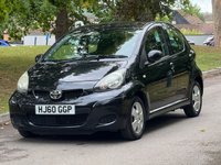USED 2010 60 TOYOTA AYGO 1.0 VVT-i Black Hatchback 5dr Petrol MultiMode Euro 4 (AC) (67 bhp) 