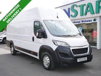 USED 2023 23 PEUGEOT BOXER 435 2.2 BLUEHDI 140 BHP L4 X-LONG H3 X -HIGH PREMIUM PLUS ( NO VAT ) 2 OWNERS | SAT NAV | L4 X-LONG | NO VAT !