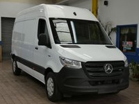 USED 2023 23 MERCEDES-BENZ eSprinter 55kWh Progressive Panel Van 5dr Electric Auto FWD L2 H2 20kW Charger (115 ps) 3 SEATS AC BLUETOOTH PARKING SENSORS FULL SIZE SPARE WHEEL PLYLINED BULKHEAD CARGO LINING 2 OWNERS WARRANTY
