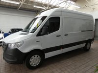 USED 2023 23 MERCEDES-BENZ eSprinter 55kWh Progressive Panel Van 5dr Electric Auto FWD L2 H2 20kW Charger (115 ps) 3 SEATS AC BLUETOOTH PARKING SENSORS FULL SIZE SPARE WHEEL PLYLINED BULKHEAD CARGO LINING 2 OWNERS WARRANTY