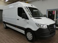 USED 2023 23 MERCEDES-BENZ eSprinter 55kWh Progressive Panel Van 5dr Electric Auto FWD L2 H2 20kW Charger (115 ps) 3 SEATS AC BLUETOOTH PARKING SENSORS FULL SIZE SPARE WHEEL PLYLINED BULKHEAD CARGO LINING 2 OWNERS WARRANTY