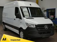 USED 2023 23 MERCEDES-BENZ eSprinter 55kWh Progressive Panel Van 5dr Electric Auto FWD L2 H2 20kW Charger (115 ps) 3 SEATS AC BLUETOOTH PARKING SENSORS FULL SIZE SPARE WHEEL PLYLINED BULKHEAD CARGO LINING 2 OWNERS WARRANTY