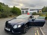 USED 2014 64 BENTLEY CONTINENTAL 4.0 V8 GT S Coupe 2dr Petrol  AUTO  521 BHP-2 Former Keepers-Last Keeper Since June 2022-Finished In Dark Sapphire Metallic-Main Hide In Linen & Secondary Hide In Imperial Blue-Seat Belts To Match Secondary Hide-Mulliner Driving Specification-Embroidered Bentley Emblems-Acoustic Windscreen & Side Glazing-Automatic Headlight Dynamic Range Adjustment-Quad Exhaust Finishers-Beluga Gloss Factory Fitted Exterior Lower Body Styling Specification-Burr Walnut Interior Trim-Diamond Quilted Hide Seats-Dual Climate Control-Mfsw-Cruise Control-Dab Radio-Bluetooth-Satnav-Ventilated Front Seats With Massage Function-Bentley Tracking Gps System-Keyless Entry-Heated Front Seats-Ipod Interface-Lumbar Support To Front Seats-Power Opening Boot-Rear View Camera-Telephone Voice Control-21 Inch Seven Spoke Alloy Wheels-Electronic Sports Suspension-Four Wheel Drive-Sports Exhaust-Fantastic Opportunity To Buy a Special Car. 