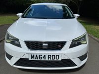 USED 2014 64 SEAT LEON 2.0 TDI CR FR Hatchback 5dr Diesel Manual Euro 5 (s/s) (184 ps) &pound;20 YEARLY ROAD TAX, 2 KEYS