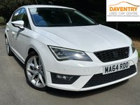 USED 2014 64 SEAT LEON 2.0 TDI CR FR Hatchback 5dr Diesel Manual Euro 5 (s/s) (184 ps) &pound;20 YEARLY ROAD TAX, 2 KEYS