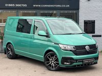 USED 2021 71 VOLKSWAGEN TRANSPORTER T6.1 2.0 TDI 150PS EU6 6 SPEED MANUAL HIGHLINE T32 5 SEAT CREW / KOMBI VAN DIESEL 19" ALLOYS * LOWERING SPRINGS * SPORT X PACK * 5 SEAT CREW VAN